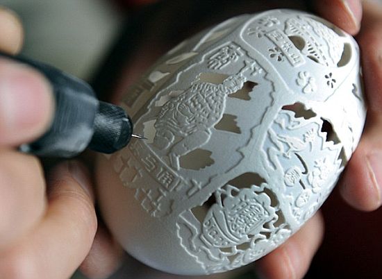 egg shell for artistic work
