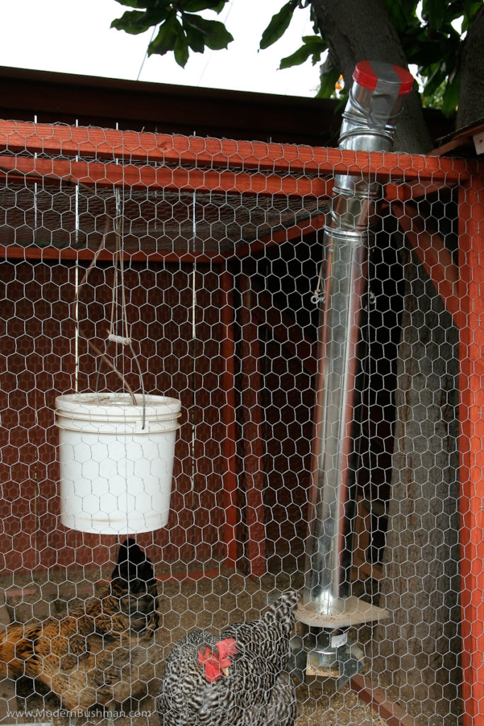 simple diy chicken feeder