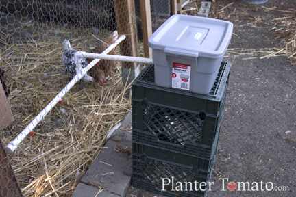 homemade chicken waterer