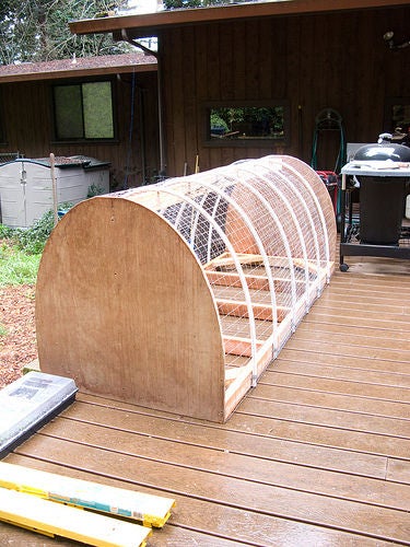 Hoop House Style Chicken Tractor