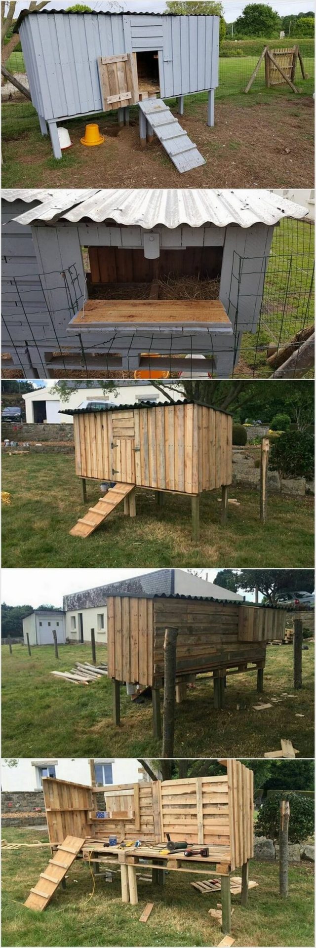 Simple Pallet Wood Hen House